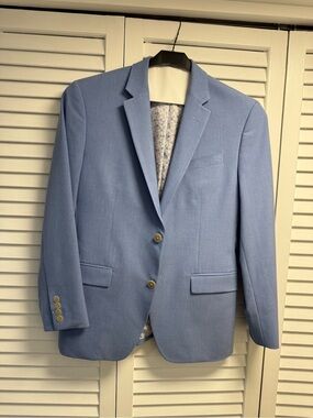 Egara Light Blue Two-Button Sport Coat & pants